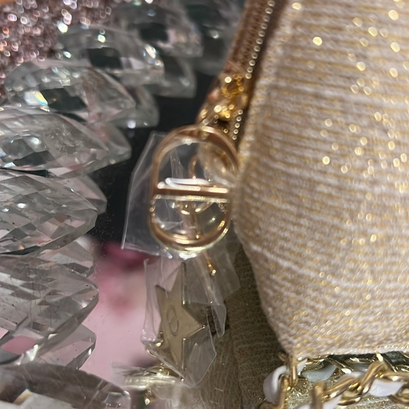 ⭐️⭐️- Dior Holiday 2024 Gold Pouch w- Adjustable Strap Added - Picture 3 of 8